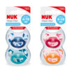 Bộ 2 ti giả NUK Silicone Happydays 6-18m
